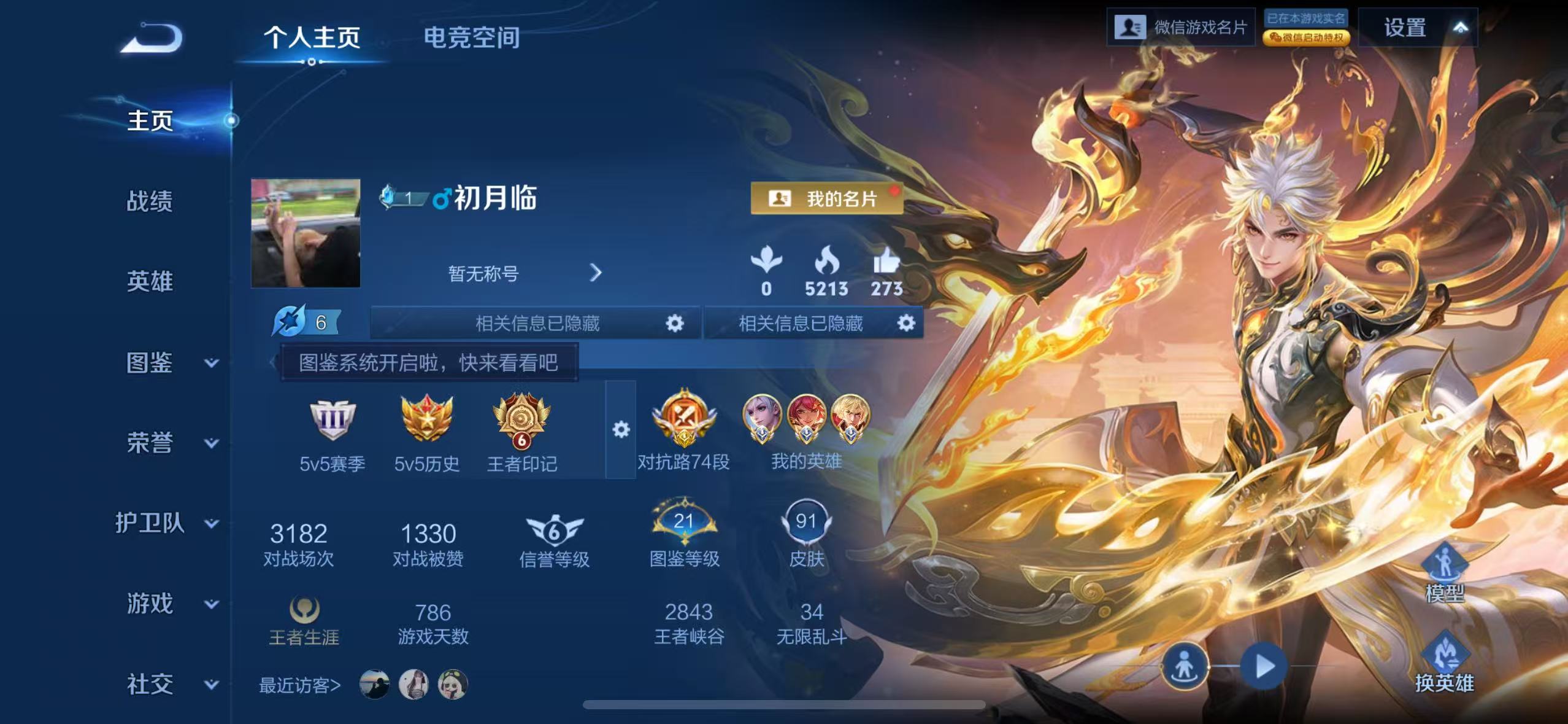 WZQM3340060王者荣耀账号详情图3