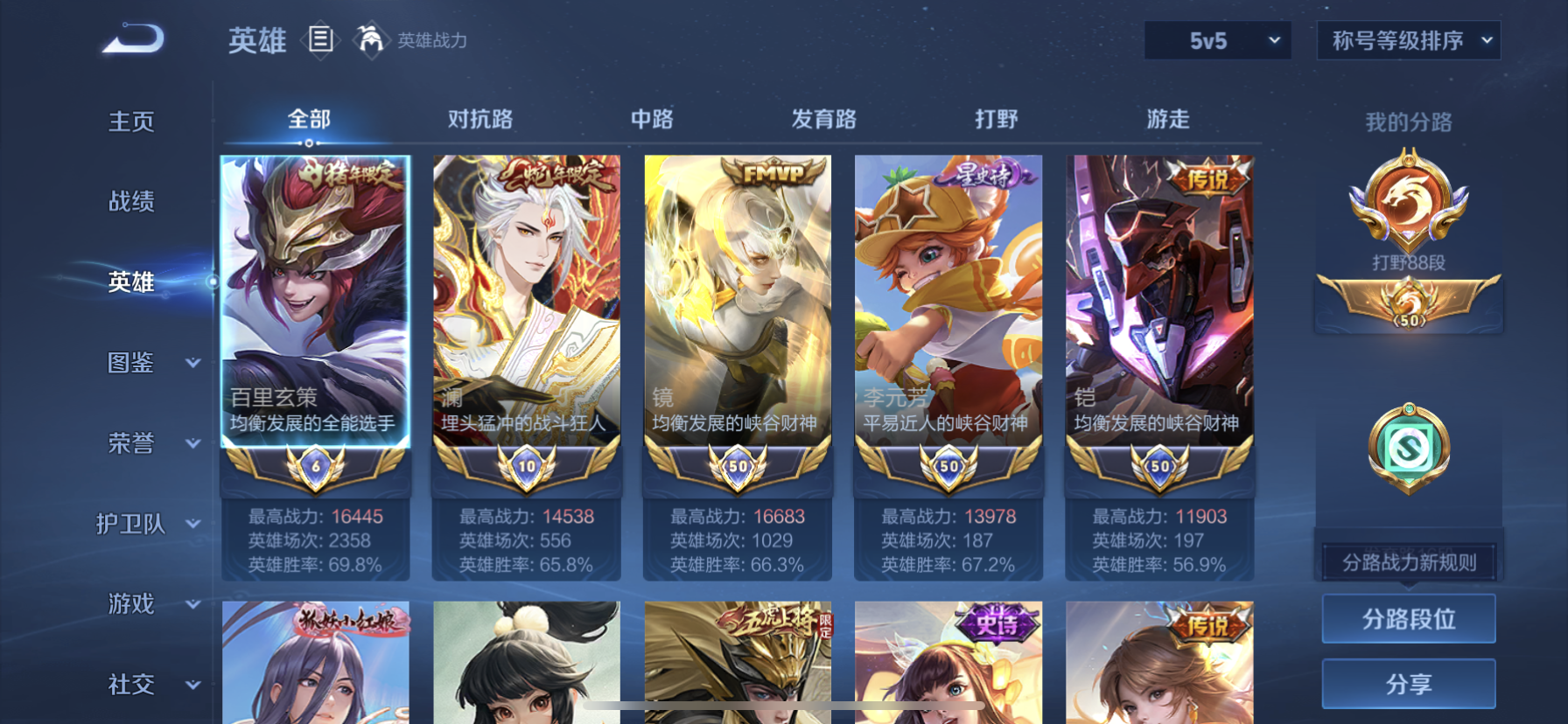 WZQM3358989王者荣耀账号详情图3