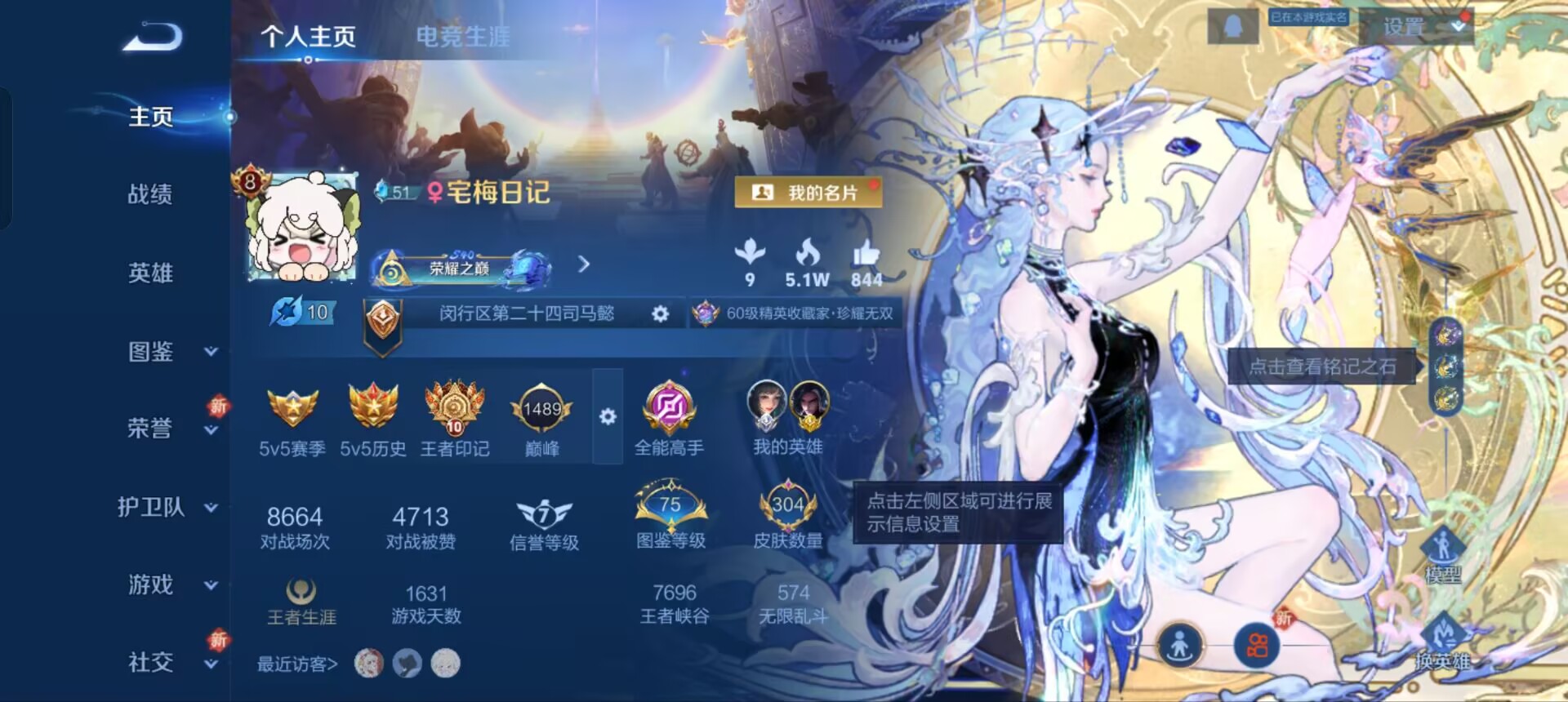 王者荣耀账号安卓QQWZ18495 女号304皮v8马上v9全皮西施【1珍品无双1典藏2珍品30传说92史诗102限定百