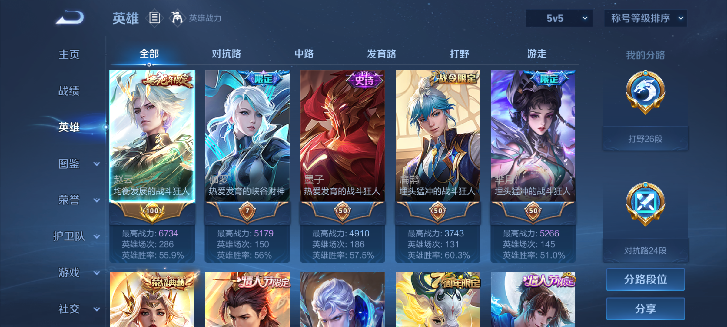 WZQM3344230王者荣耀账号详情图3