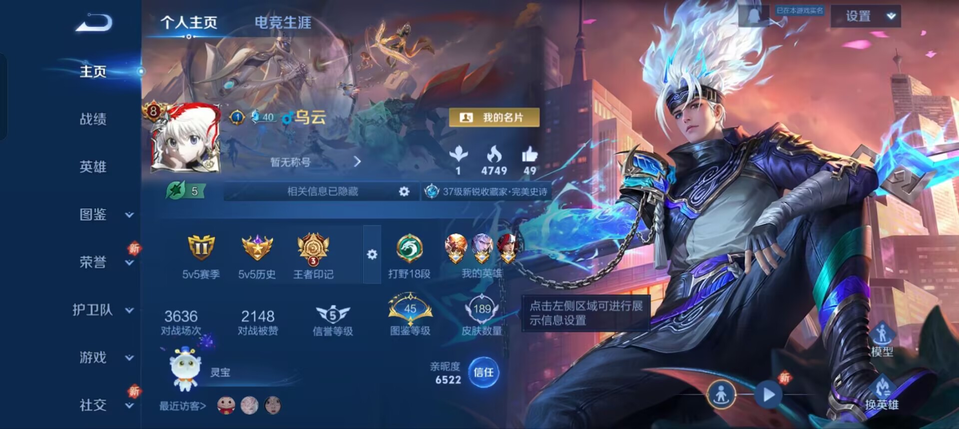 WZQM3358315王者荣耀账号详情图3