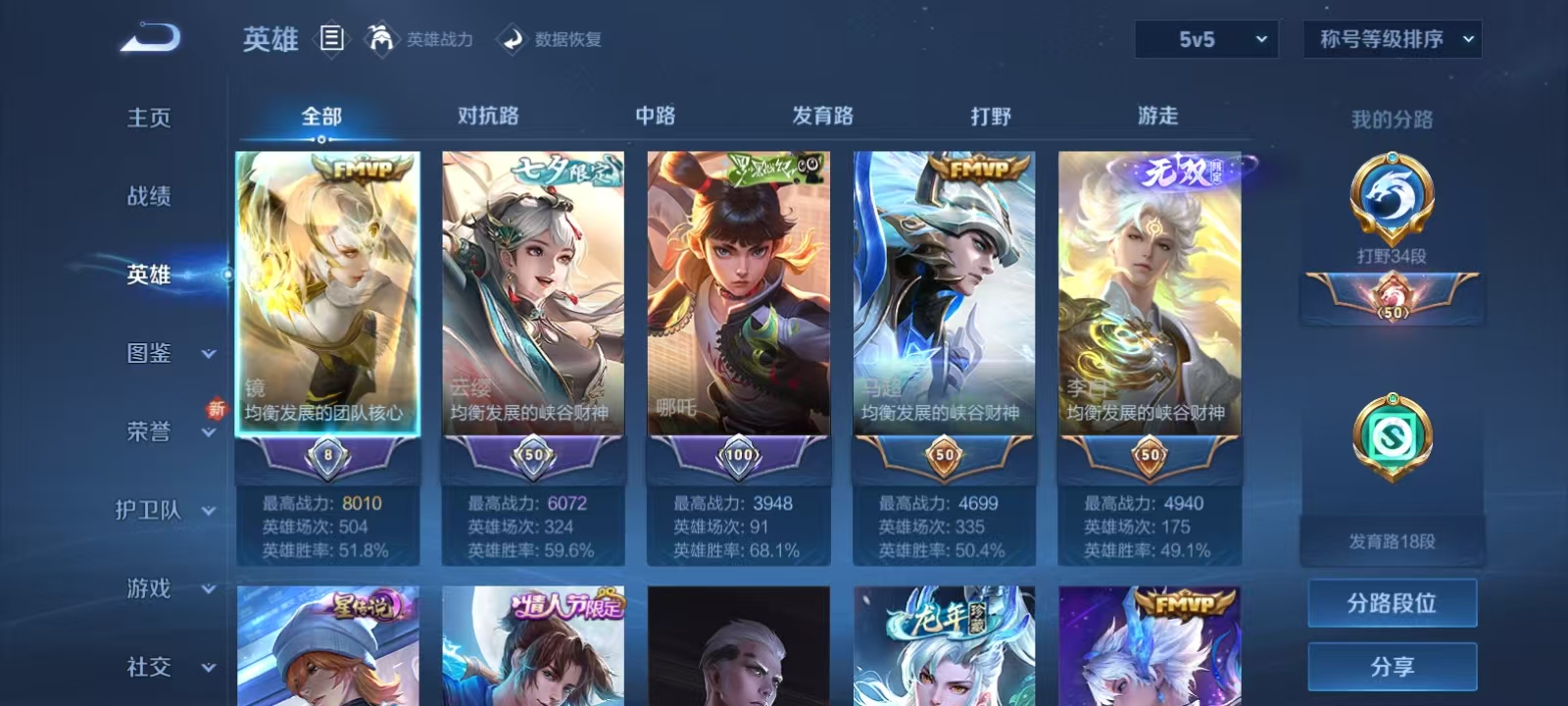 WZQM3358986王者荣耀账号详情图4