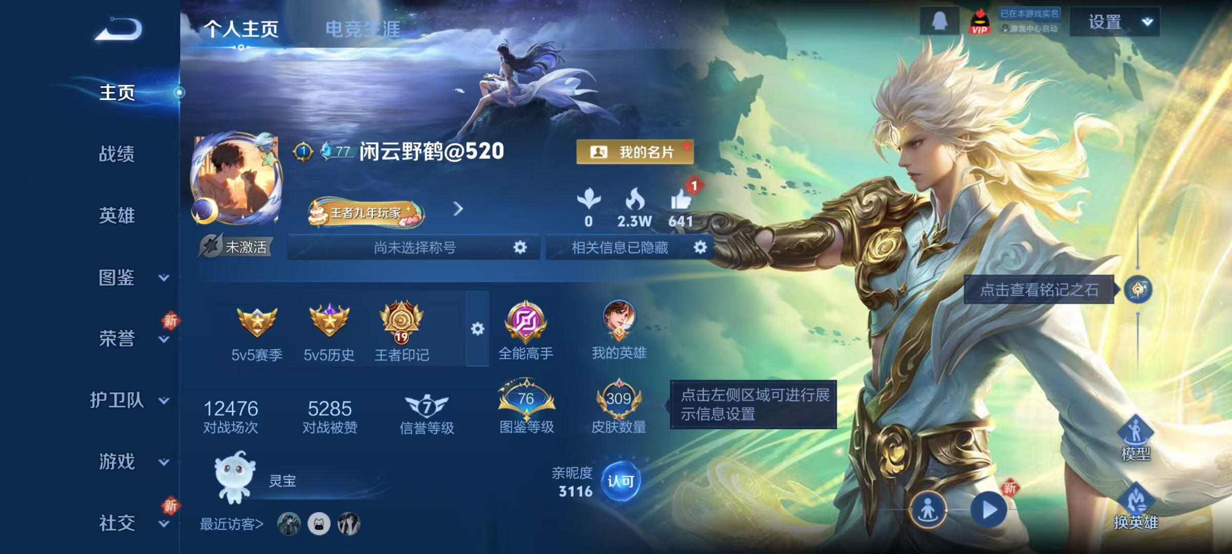 王者荣耀账号安卓QQv8 打野皮肤号 309皮 3典藏（九霄神辉 鸣剑·曳影 全息碎影）4无双（神罪 群星魔术团 碎月剑